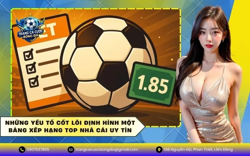 Những yếu tố cốt lõi định hình một bảng xếp hạng top nhà cái uy tín