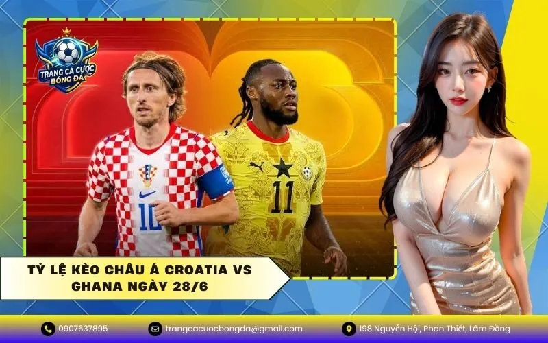 Tỷ lệ kèo châu Á Croatia vs Ghana ngày 286
